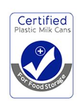 certified milk cans