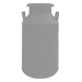 Grey color milk can
